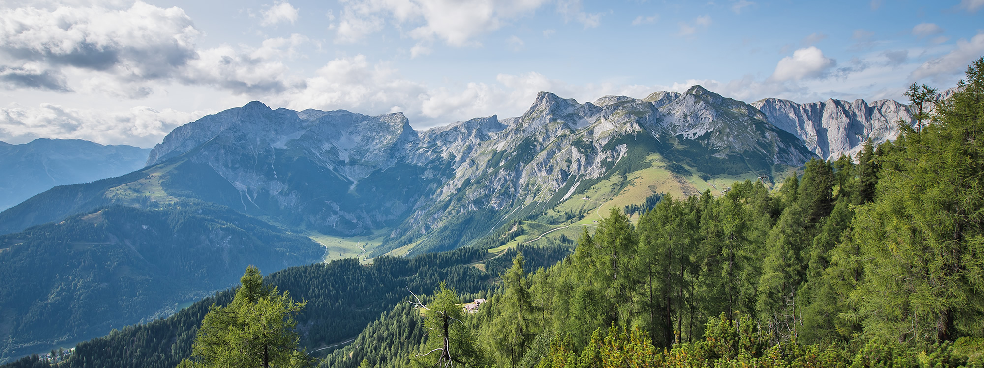 Sommerurlaub in Pfarrwerfen im Salzburgerland und Wandern in der Wanderregion Werfenweng © Bergbahnen Werfenweng / C. Schartner