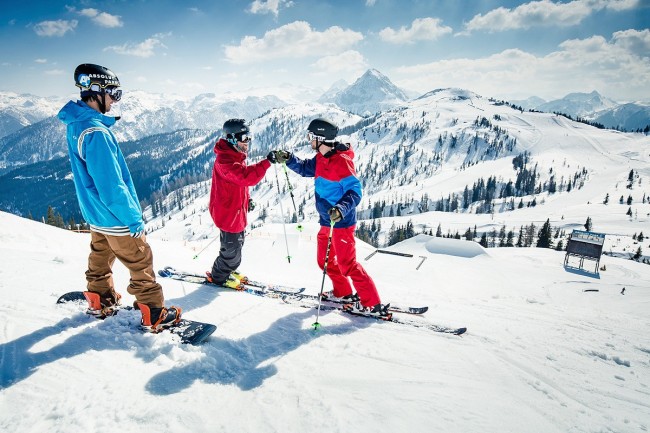 Skifahren und Snowboarden im Skigebiet Ski amadé